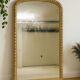 Antique Louis Philippe mirror with gilded gadroons - 173 x 110 cm