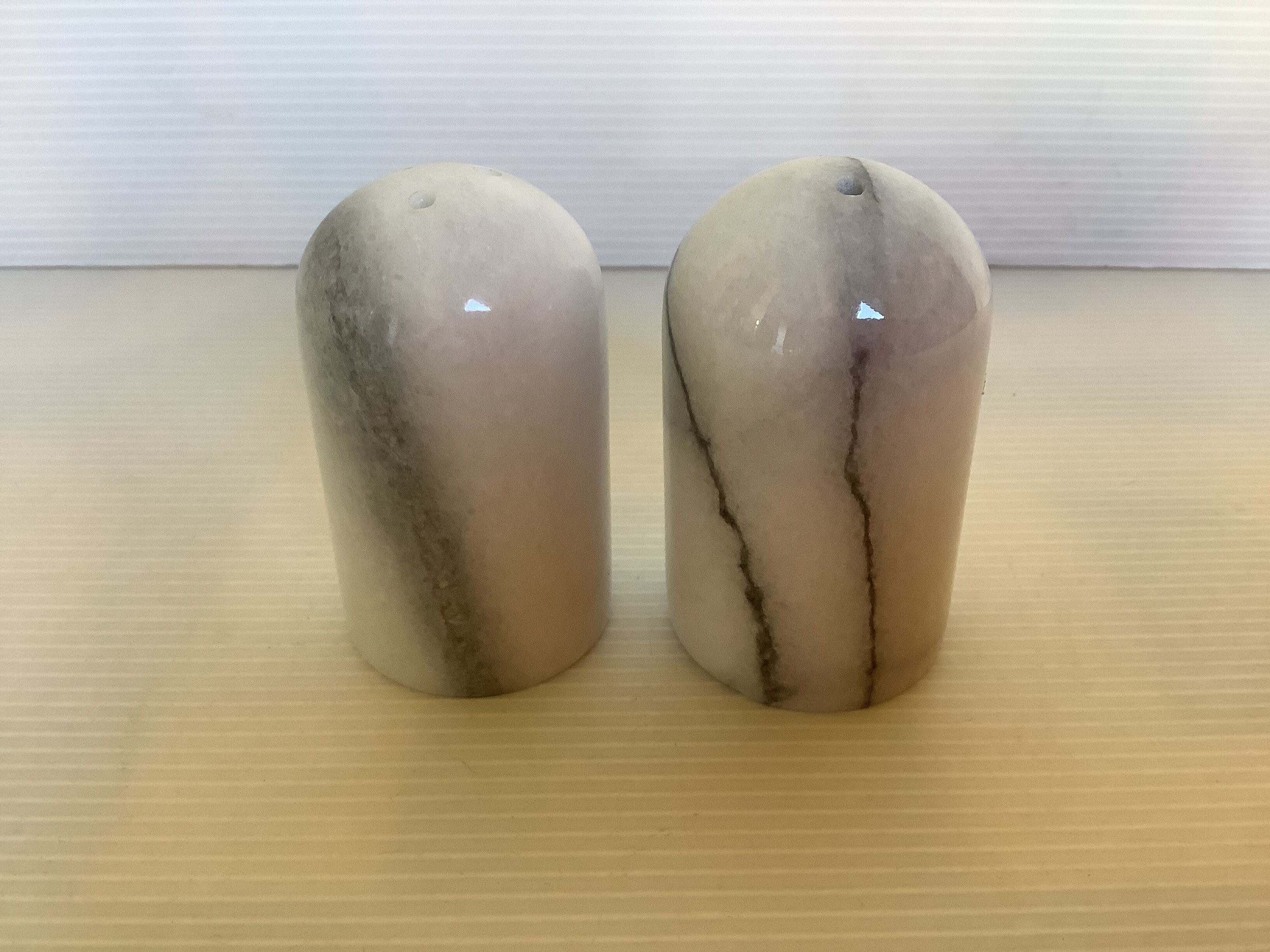 Salt and pepper shaker marble salt and pepper