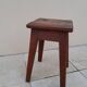 Vintage wooden stool reconstruction period 40s 50s