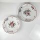 Set of 2 hand-painted ceramic dishes with flower pattern