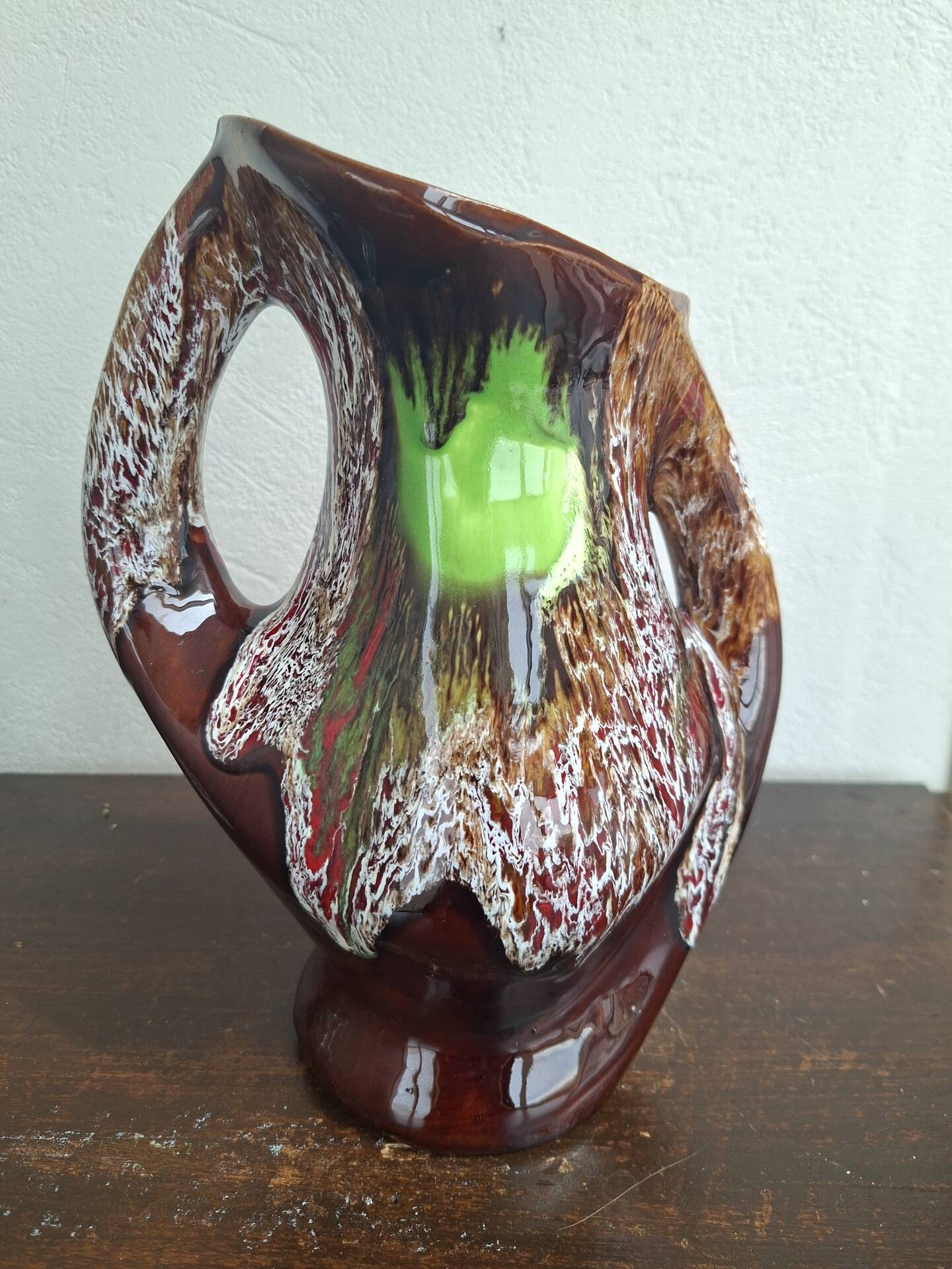 Vintage 70s Pitcher Vase - Vallauris Fat Lava Style - 24 cm