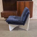 2 chaises longues en contreplaqué, style metz & co