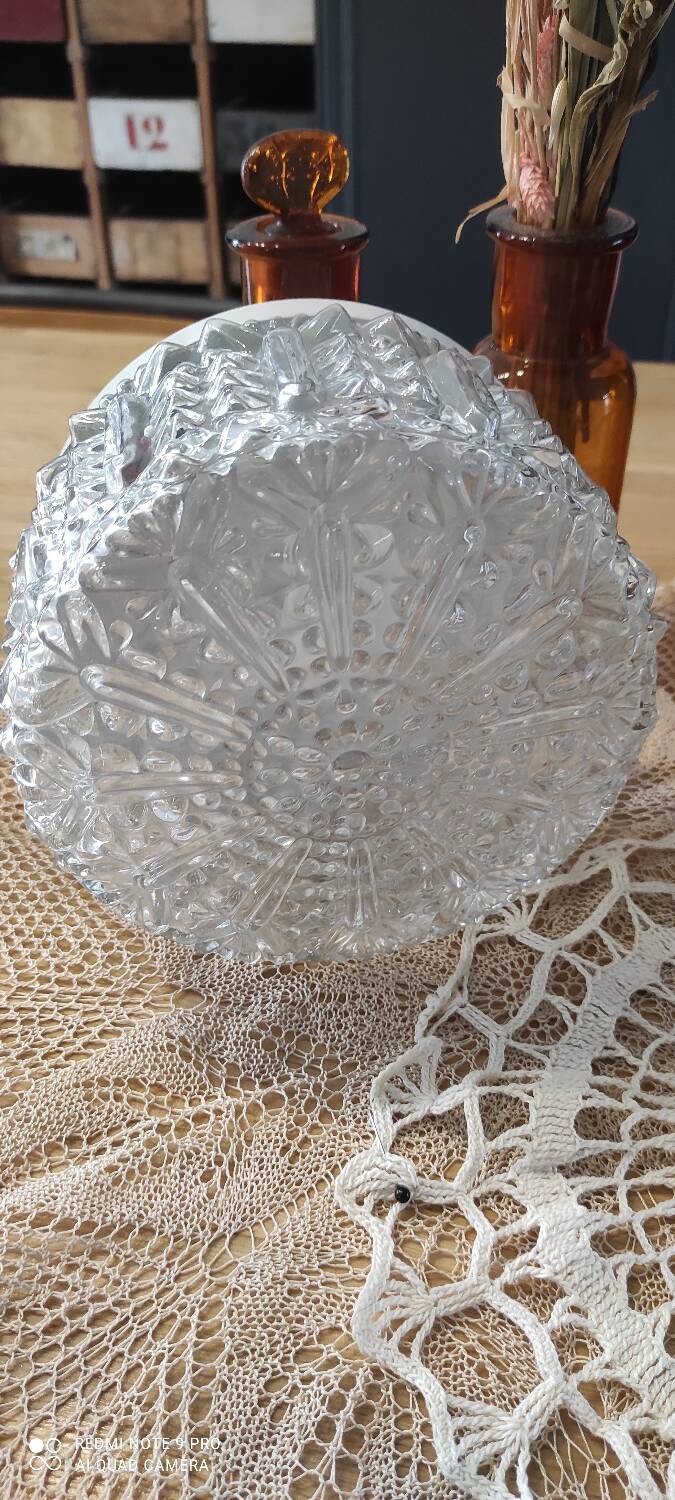 Duo vintage glass ceiling light