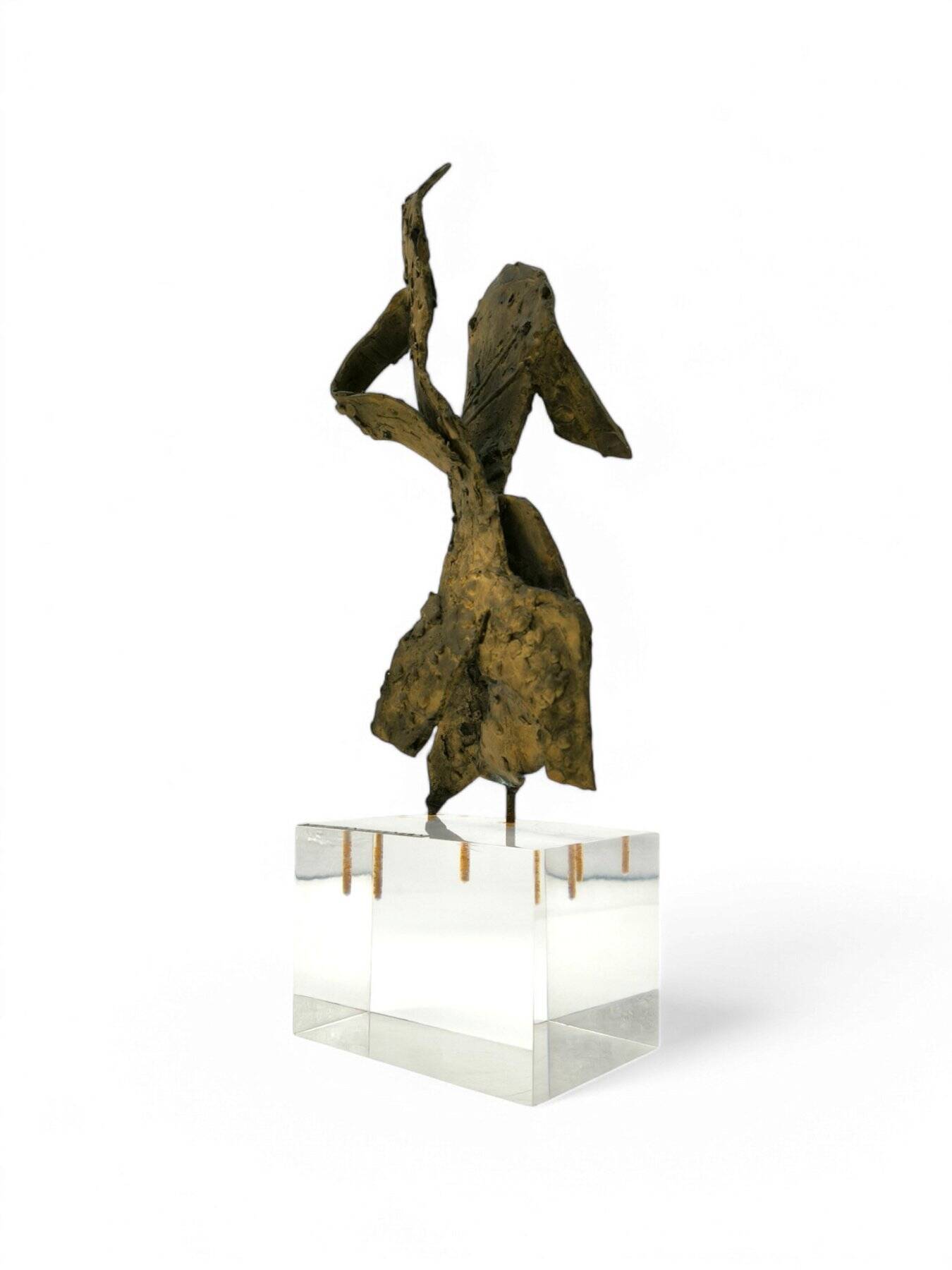 Statuette futuriste en bronze de Lorena Berg, années 1920