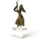 Statuette futuriste en bronze de Lorena Berg, années 1920