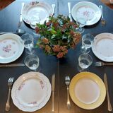 Mismatched vintage dinner plates
