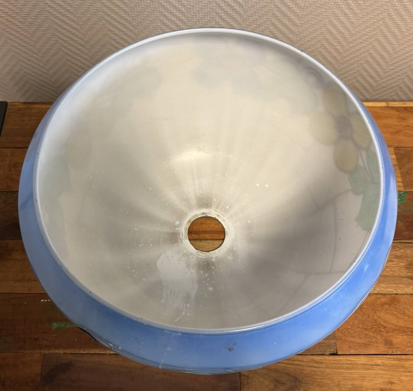 Opaline lampshade from the Art Deco period circa 1920