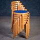Stackable Chairs Model 8000 by Thygesen & Sørensen for Magnus Olesen, 1980s, Set of 6