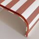Pair of terracotta striped fabric wall sconces