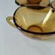 4 cups and saucers VERECO amber