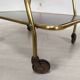 Vintage brass serving trolley
