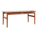 Table Basse en Teck par Peter Hvidt & Orla Mølgaard-Nielsen pour France & Søn