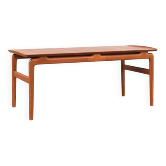 Table Basse en Teck par Peter Hvidt & Orla Mølgaard-Nielsen pour France & Søn