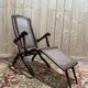 Chaise longue de bateau pliable en cannage