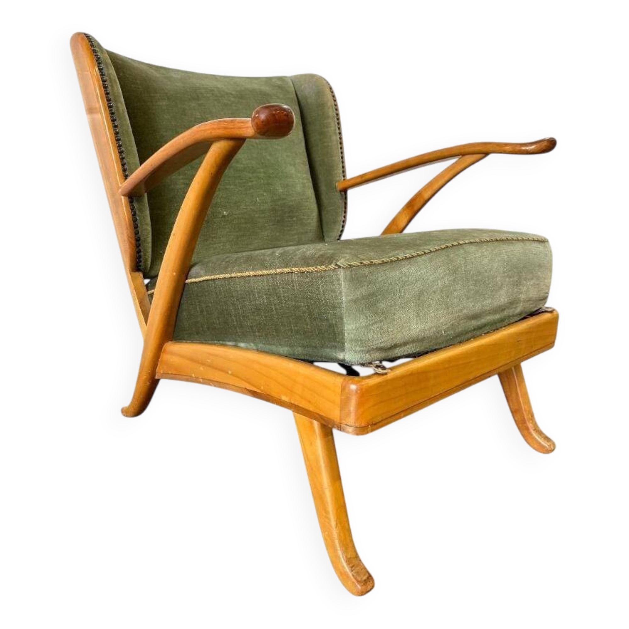 Vintage armchair / single-seater armchair / club armchair knoll antimott