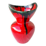 Red ceramic vase from Vallauris