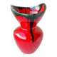 Vase rouge en céramique Vallauris