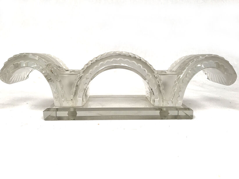 Lalique, Porquerolles model candlestick