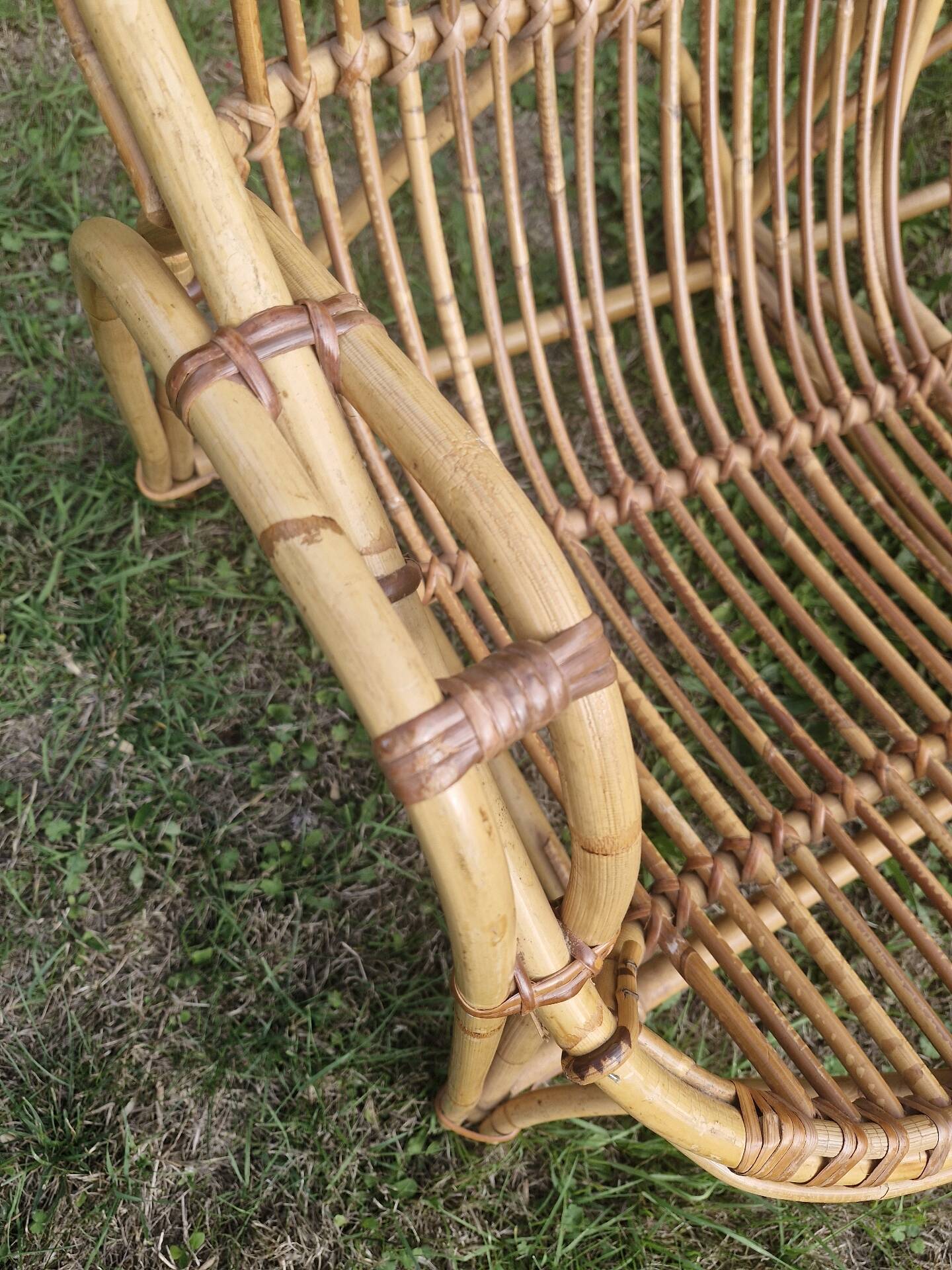 Rattan bench