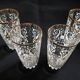 4 vintage water glasses