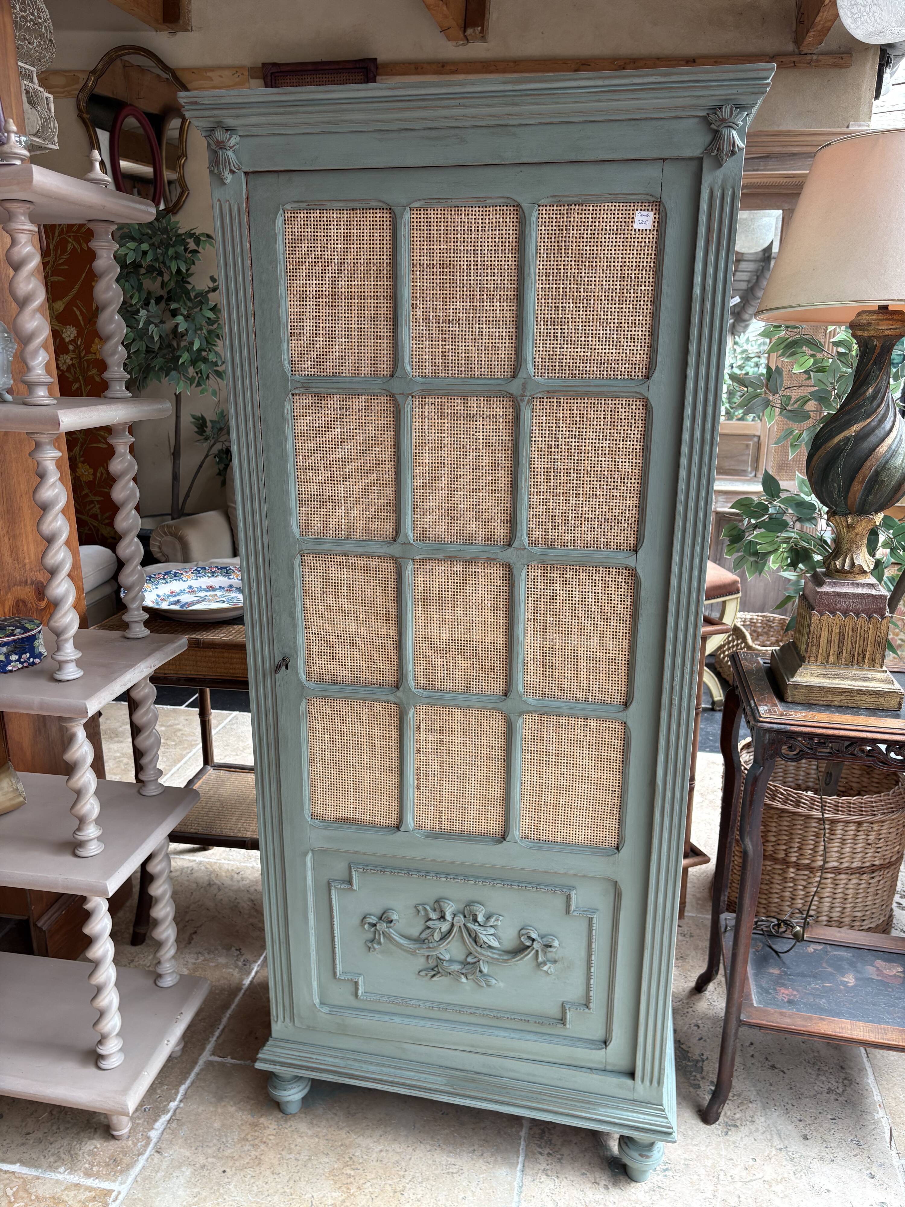 Parisian rattan wardrobe