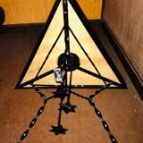 Mirror table triangle/star shape wrought iron unique model