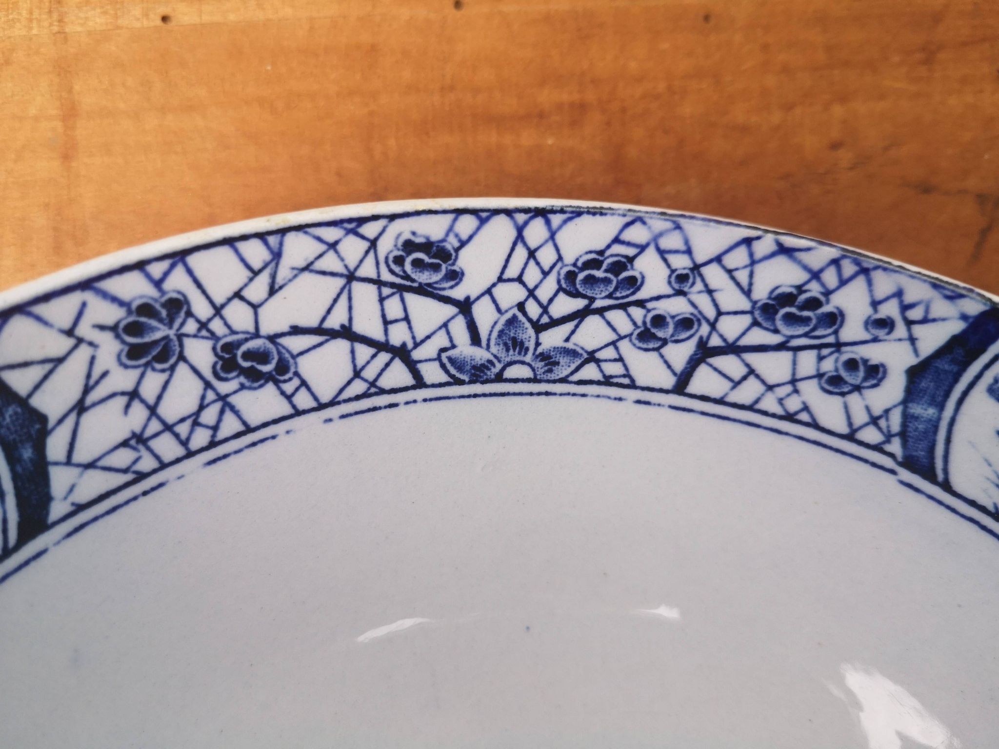 Old collection bowl Creil and Montereau model Japan