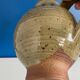 Vintage enameled terracotta pitcher carafe