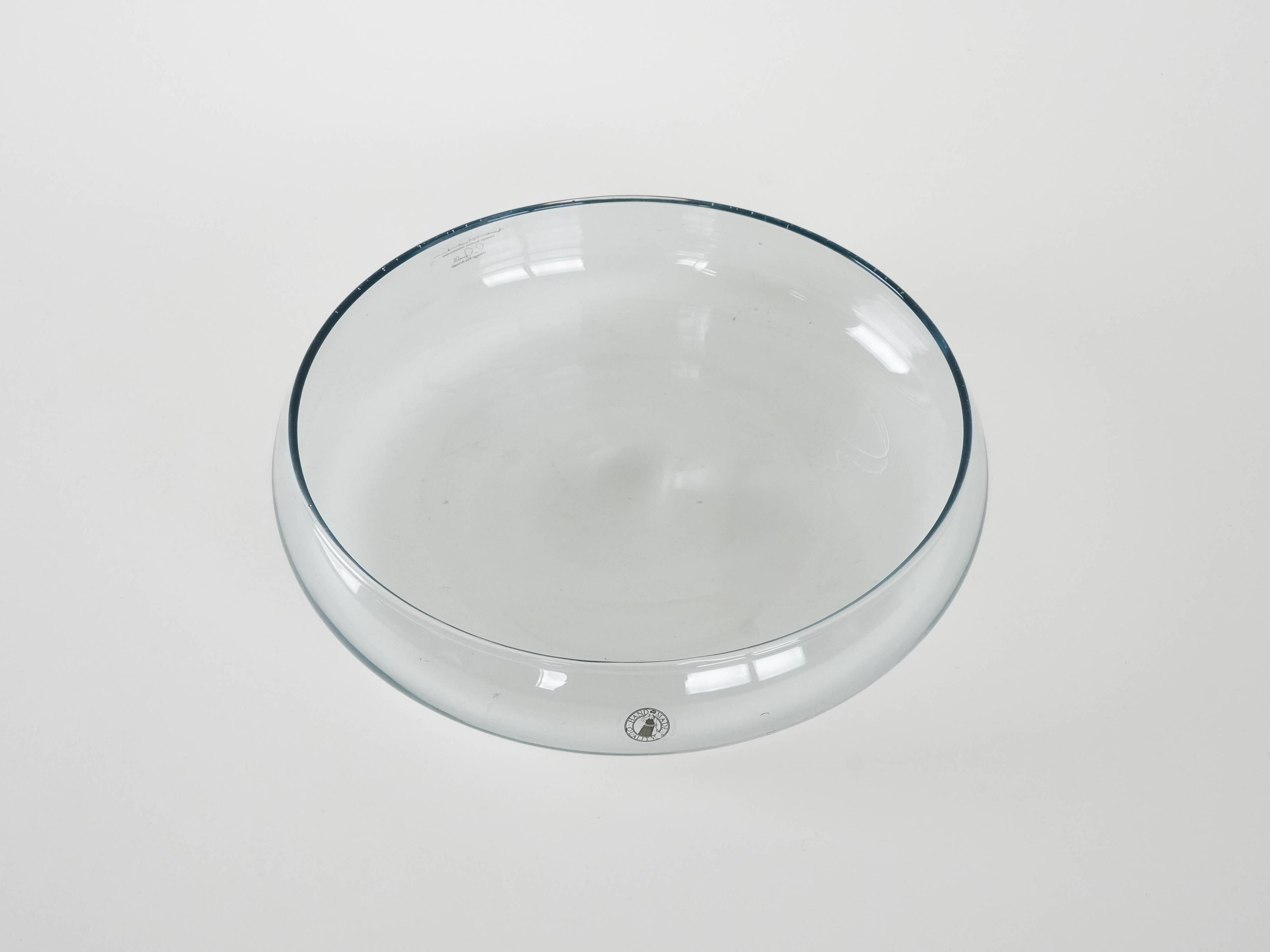 Glass bowl, Swedish design, 1980s, manufactured by IKEA