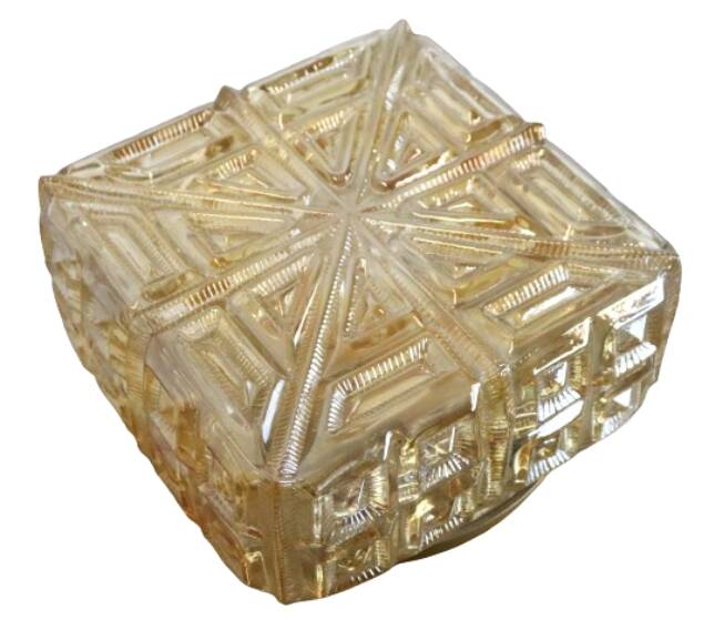NOS New Old Stock vintage glass ceiling light