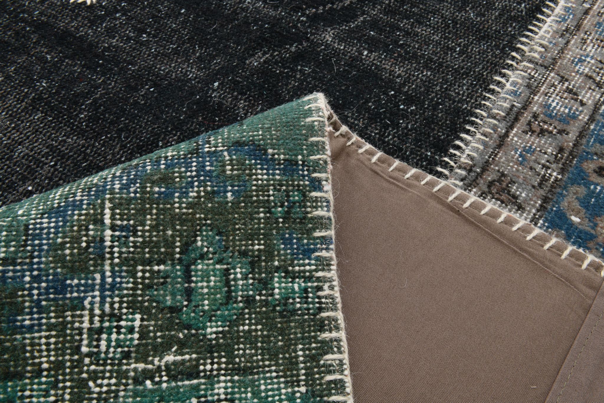 7x10 distressed multciolor vintage rug 301x220cm