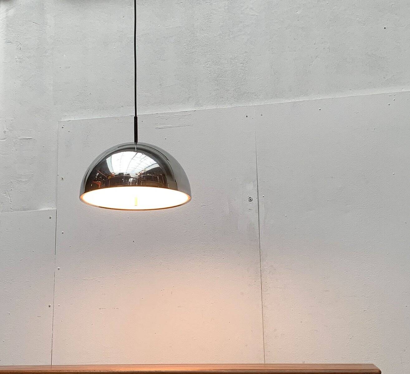 German mid-century dome pendant lamp by Staff Leuchten, 1960s.