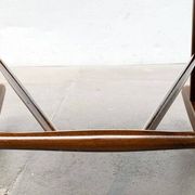 Mid-century rocking chair with new Kvadrat cushion by Børge Mogensen for FDB Møbler, 1960s.