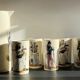 Orangeade service to vintage ceramic soldiers