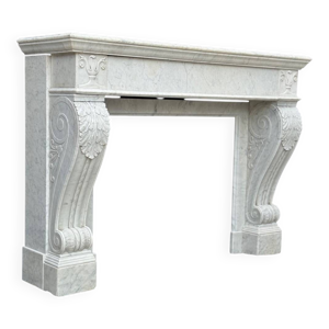Cheminée Charles X en - marbre