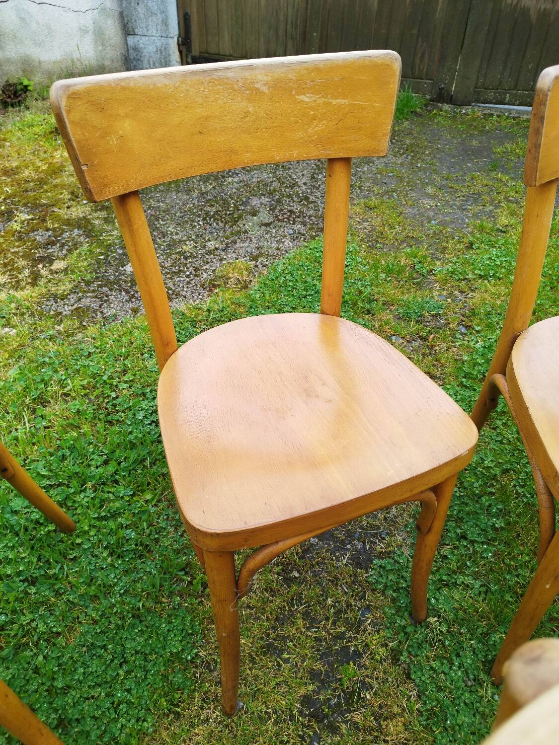 5 Baumann style bentwood bistro chairs