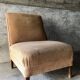 Armchair in wood and beige fabric, France 1940