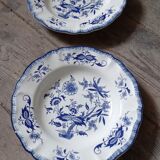 Pair of Sarreguemines plates
