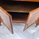 Louis xvi secretary in walnut with gray veined marble top 19th century