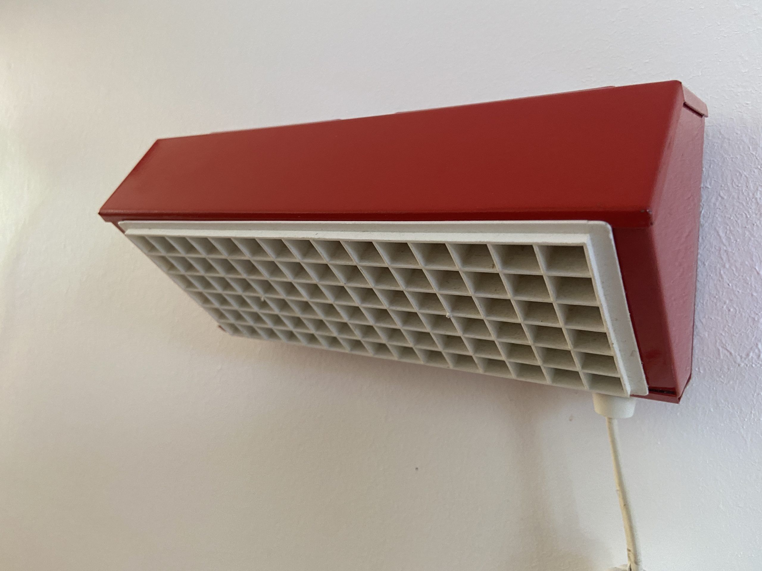 Red vintage ikea wall lamp v204