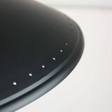 Mid-century italian aluminum & wood floor lamp with reflector