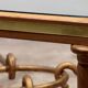 Elegant Gilded Iron Coffee Table by Giovanni Banci, Italy 1970