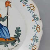 Assiette en faïence nevers n°3