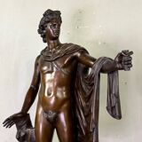 Apollo Belvedere, bronze after the antique, foundry mark, Jaboeuf and Rouard, Paris