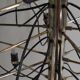 Chandelier en laiton par Gino Sarfatti pour Arteluce, années 1950.