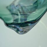 Val St Lambert green crystal bowl