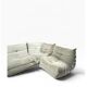 Modular Togo sofa in greige velvet by Ducaroy, Ligne Roset.