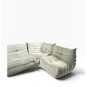 Ensemble modulable Togo en velours grege par Ducaroy, Maison Ligne Roset