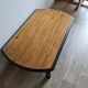 Old black and wood coffee table
