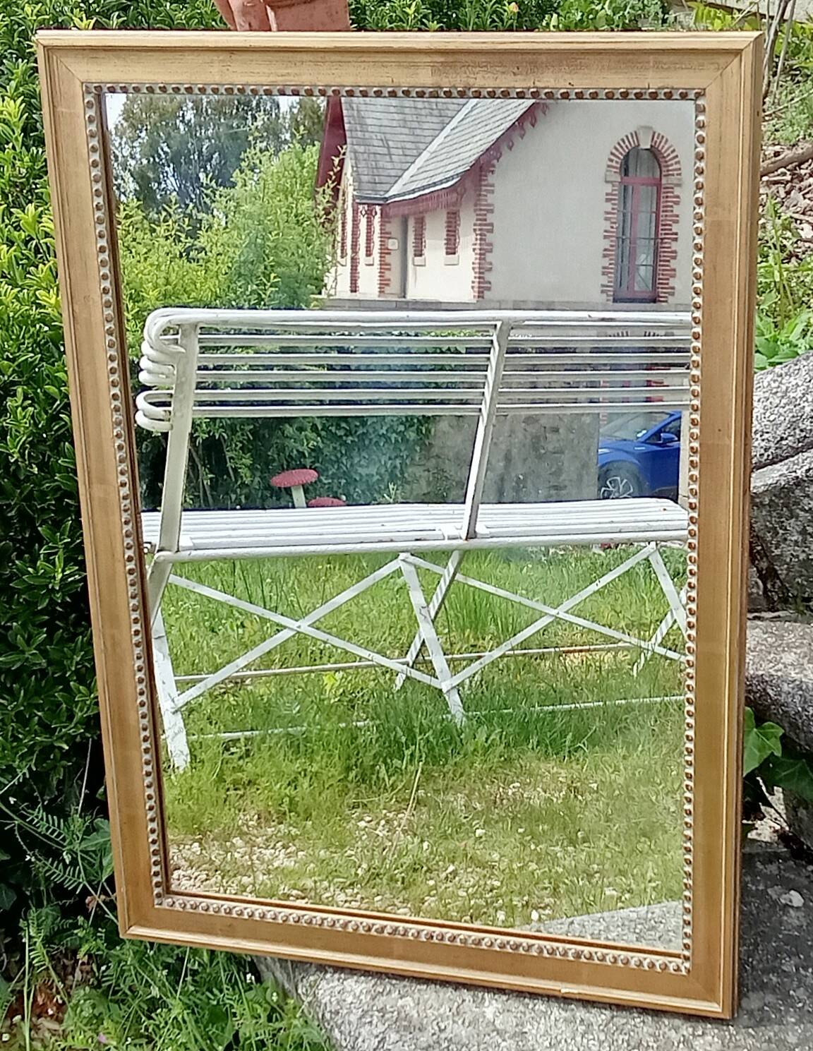 Antique gilded mirror
